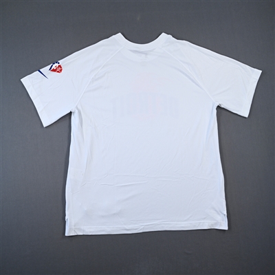 Saddiq Bey - Detroit Pistons - Game-Issued City Edition Short-Sleeved Shooting Shirt  - 2021-22 NBA Season