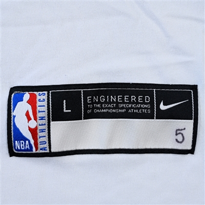 Frank Jackson - Detroit Pistons - Game-Issued City Edition Short-Sleeved Shooting Shirt  - 2021-22 NBA Season