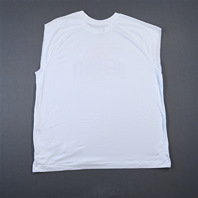 Isaiah Livers - Detroit Pistons - Game-Issued City Edition Sleeveless Shooting Shirt  - 2021-22 NBA Season