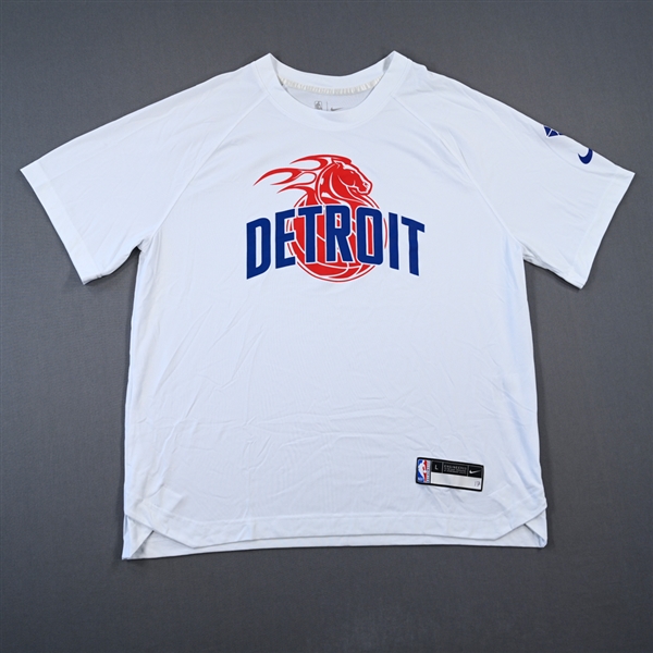 Rodney McGruder - Detroit Pistons - Game-Issued City Edition Sleeveless Shooting Shirt  - 2021-22 NBA Season