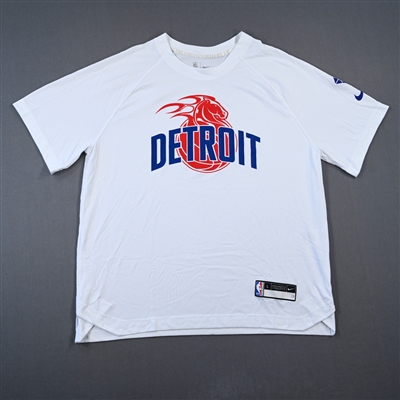 Rodney McGruder - Detroit Pistons - Game-Issued City Edition Sleeveless Shooting Shirt  - 2021-22 NBA Season