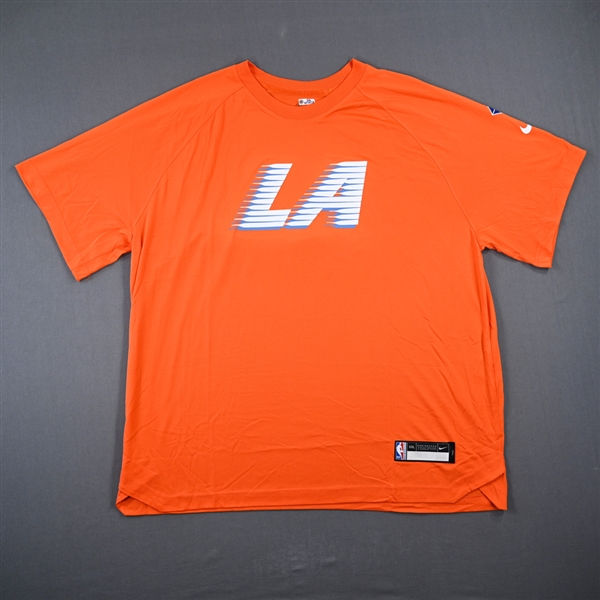 Isaiah Hartenstein - Los Angeles Clippers - Game-Issued City Edition Short-Sleeved Shooting Shirt  - 2021-22 NBA Season