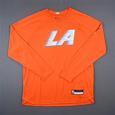Jay Scrubb - Los Angeles Clippers - Game-Issued City Edition Long-Sleeved Shooting Shirt  - 2021-22 NBA Season