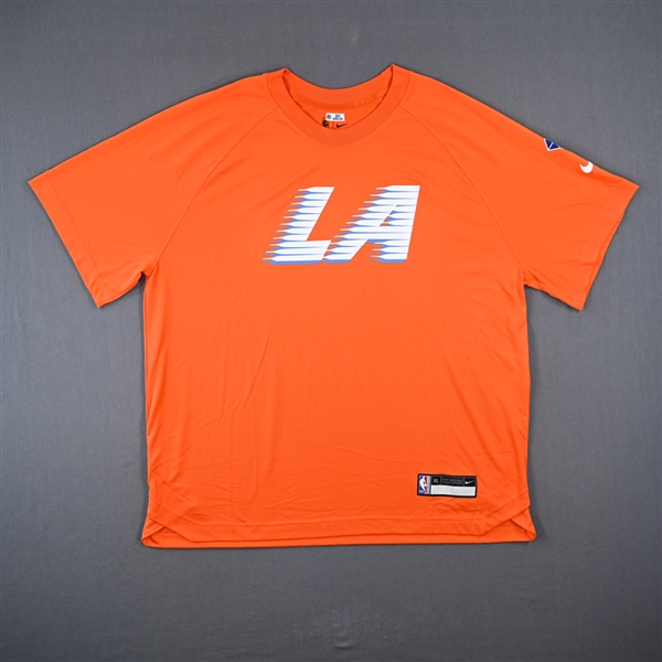 Justise Winslow - Los Angeles Clippers - Game-Issued City Edition Short-Sleeved Shooting Shirt  - 2021-22 NBA Season