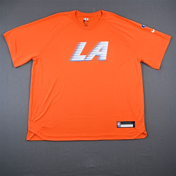 Ivica Zubac - Los Angeles Clippers - Game-Issued City Edition Short-Sleeved Shooting Shirt  - 2021-22 NBA Season