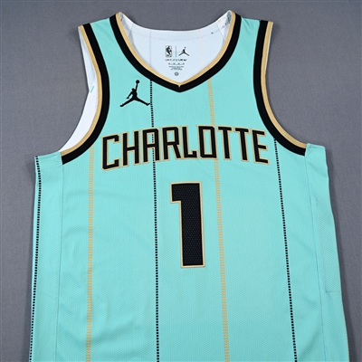 LaMelo Ball - Charlotte Hornets - City Edition Jersey - Worn 3/23/2025 (Recorded a Double-Double) - 2024-25 NBA Season
