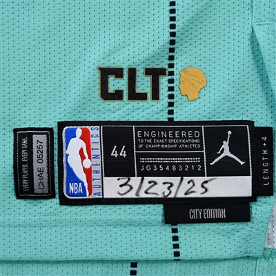 LaMelo Ball - Charlotte Hornets - City Edition Jersey - Worn 3/23/2025 (Recorded a Double-Double) - 2024-25 NBA Season