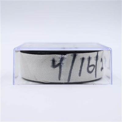 Justin Barron - Nashville Predators - Goal Puck - April 16, 2025 vs. Dallas Stars (Predators Logo)