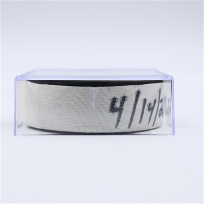 Nick Bjugstad - Utah Hockey Club - Goal Puck - April 14, 2025 vs. Nashville Predators (Predators Logo)