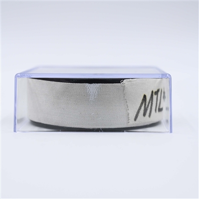 Cole Caufield - Montreal Canadiens - Goal Puck - April 6, 2025 vs. Nashville Predators (Predators Logo)