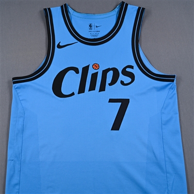 Amir Coffey - Los Angeles Clippers - City Edition Jersey - Worn 3/21/2025 - 2024-25 NBA Season