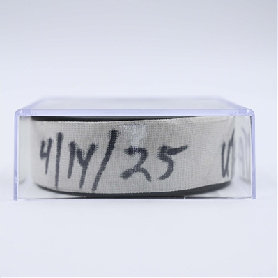 Logan Cooley - Utah Hockey Club - Goal Puck - April 14, 2025 vs. Nashville Predators (Predators Logo)