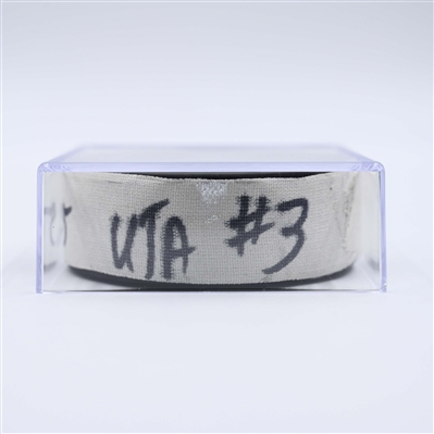 Logan Cooley - Utah Hockey Club - Goal Puck - April 14, 2025 vs. Nashville Predators (Predators Logo)