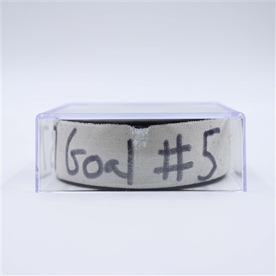 Sidney Crosby - Pittsburgh Penguins - Goal Puck - April 11, 2025 vs. New Jersey Devils (Devils Logo)