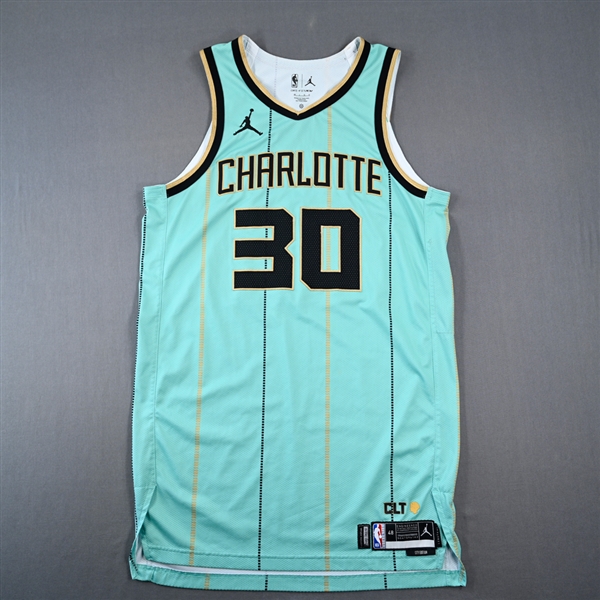 Seth Curry - Charlotte Hornets - City Edition Jersey - Worn 9 Games - 12/30/24, 1/25/25, 1/31/25, 2/1/25, 2/7/25, 2/25/25, 2/27/25, 3/23/25 & 3/28/25 - 2024-25 NBA Season
