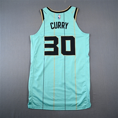 Seth Curry - Charlotte Hornets - City Edition Jersey - Worn 9 Games - 12/30/24, 1/25/25, 1/31/25, 2/1/25, 2/7/25, 2/25/25, 2/27/25, 3/23/25 & 3/28/25 - 2024-25 NBA Season
