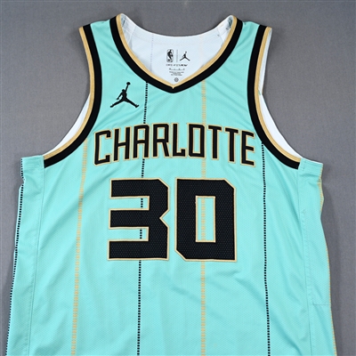 Seth Curry - Charlotte Hornets - City Edition Jersey - Worn 9 Games - 12/30/24, 1/25/25, 1/31/25, 2/1/25, 2/7/25, 2/25/25, 2/27/25, 3/23/25 & 3/28/25 - 2024-25 NBA Season