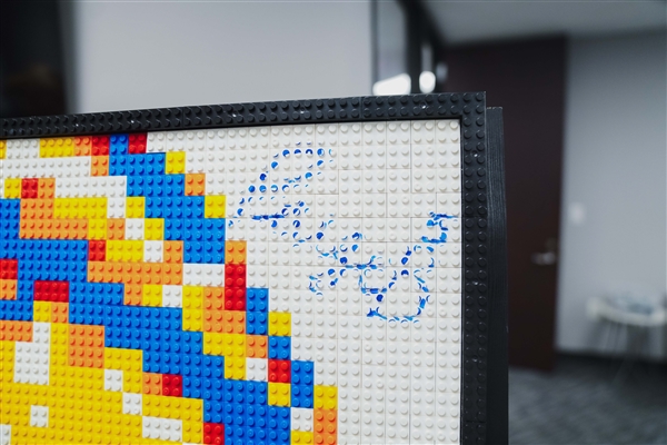 Paige Bueckers - Dallas Wings - Autographed Lego Art Mosaic