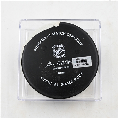 Jamie Drysdale - Philadelphia Flyers - Goal Puck - March 31, 2025 vs. Nashville Predators (Flyers Logo)