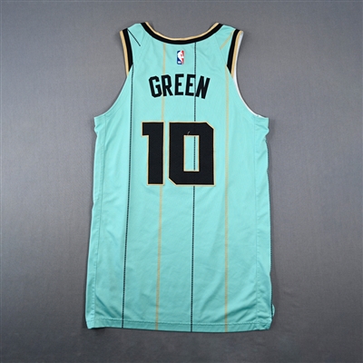 Josh Green - Charlotte Hornets - City Edition Jersey - Worn 9 Games - 12/28/24, 12/30/24, 1/24/25, 1/25/25, 1/31/25, 2/1/25, 2/22/25, 2/25/25 & 2/27/25 - 2024-25 NBA Season