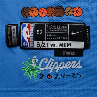 James Harden - Los Angeles Clippers - City Edition Jersey - Worn 3/16/25 & 3/21/25 - 2024-25 NBA Season