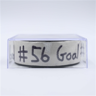 Erik Haula - New Jersey Devils - Goal Puck - April 11, 2025 vs. Pittsburgh Penguins (Devils Logo)