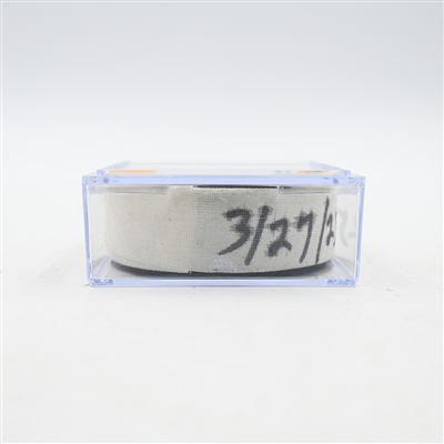Dylan Holloway - St. Louis Blues - Goal Puck - March 27, 2025 vs. Nashville Predators (Predators Logo)