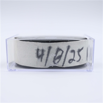 Simon Holmstrom - New York Islanders - Goal Puck - April 8, 2025 vs. Nashville Predators (Predators Logo)
