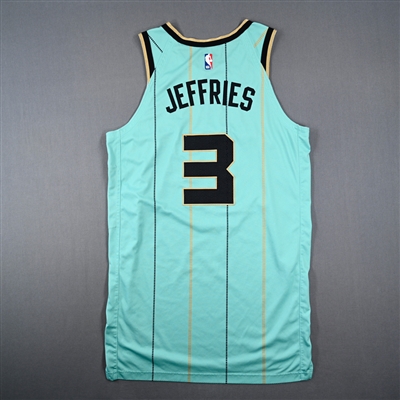 DaQuan Jeffries - Charlotte Hornets - City Edition Jersey - Worn 7 Games - 12/7/24, 12/28/24, 12/30/24, 1/25/25, 1/31/25, 2/1/25 & 2/7/25 - 2024-25 NBA Season