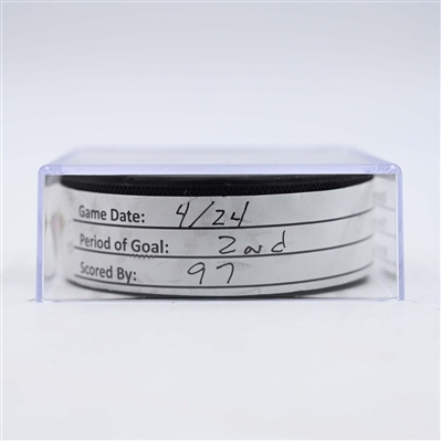 Kirill Kaprizov - Minnesota Wild - Goal Puck - April 24, 2025 vs. Vegas Golden Knights - 2025 Stanley Cup Playoffs, Round 1, Game 3 (Wild Logo)