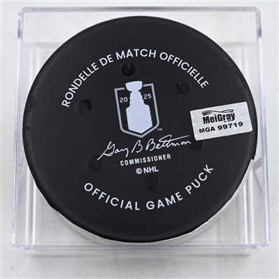 Kirill Kaprizov - Minnesota Wild - Goal Puck - April 24, 2025 vs. Vegas Golden Knights - 2025 Stanley Cup Playoffs, Round 1, Game 3 (Wild Logo)