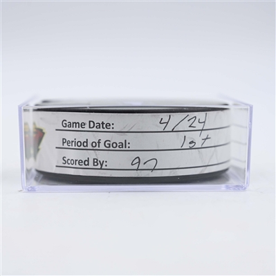 Kirill Kaprizov - Minnesota Wild - Goal Puck - April 24, 2025 vs. Vegas Golden Knights - 2025 Stanley Cup Playoffs, Round 1, Game 3 (Wild Logo)