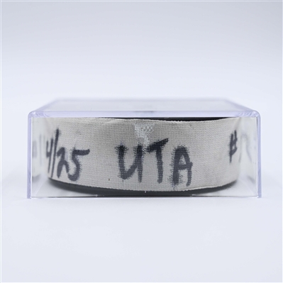 Clayton Keller - Utah Hockey Club - Goal Puck - April 14, 2025 vs. Nashville Predators (Predators Logo)