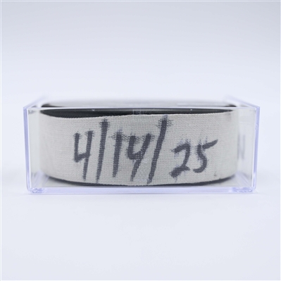 Clayton Keller - Utah Hockey Club - Goal Puck - April 14, 2025 vs. Nashville Predators (Predators Logo)