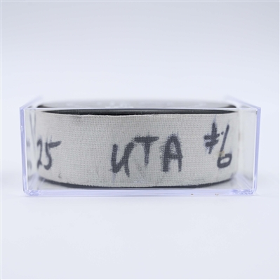 Clayton Keller - Utah Hockey Club - Goal Puck - April 14, 2025 vs. Nashville Predators (Predators Logo)