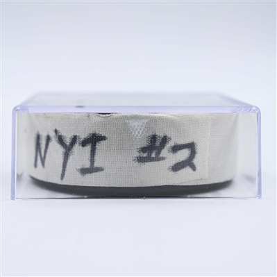 Anders Lee - New York Islanders - Goal Puck - April 8, 2025 vs. Nashville Predators (Predators Logo)