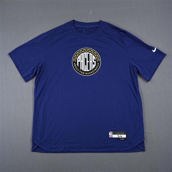 Buddy Hield - Indiana Pacers - Game-Issued City Edition Short-Sleeved Shooting Shirt  - 2022-23 NBA Season