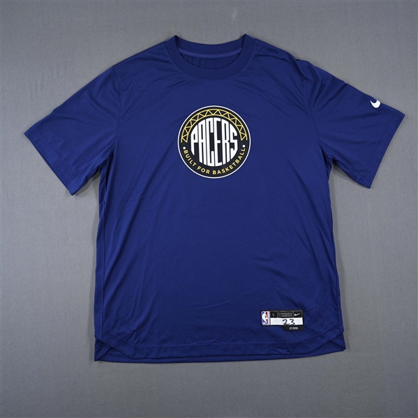 Aaron Nesmith - Indiana Pacers - Game-Issued City Edition Short-Sleeved Shooting Shirt  - 2022-23 NBA Season