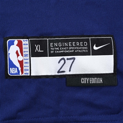 Daniel Theis - Indiana Pacers - Game-Issued City Edition Long-Sleeved Shooting Shirt  - 2022-23 NBA Season