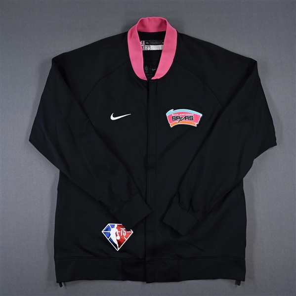 Zach Collins - San Antonio Spurs - Game-Issued City Edition Jacket  - 2021-22 NBA Season
