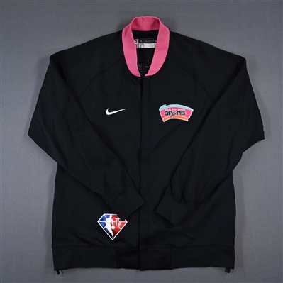 Zach Collins - San Antonio Spurs - Game-Issued City Edition Jacket  - 2021-22 NBA Season