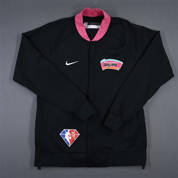 Keldon Johnson - San Antonio Spurs - Game-Issued City Edition Jacket  - 2021-22 NBA Season