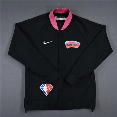 Tre Jones - San Antonio Spurs - Game-Issued City Edition Jacket  - 2021-22 NBA Season
