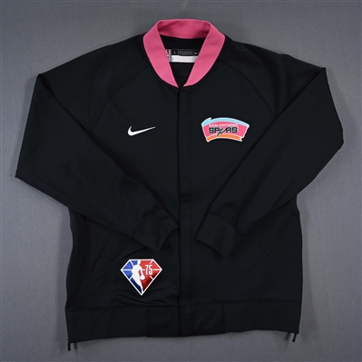 Lonnie Walker IV - San Antonio Spurs - Game-Issued City Edition Jacket  - 2021-22 NBA Season