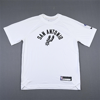 Tre Jones - San Antonio Spurs - Game-Issued City Edition Short-Sleeved Shooting Shirt  - 2021-22 NBA Season
