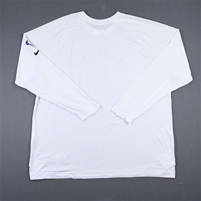 Jakob Poeltl - San Antonio Spurs - Game-Issued City Edition Long-Sleeved Shooting Shirt  - 2021-22 NBA Season