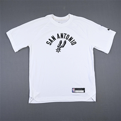 Joshua Primo - San Antonio Spurs - Game-Issued City Edition Short-Sleeved Shooting Shirt  - 2021-22 NBA Season