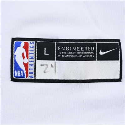 Devin Vassell - San Antonio Spurs - Game-Issued City Edition Long-Sleeved Shooting Shirt  - 2021-22 NBA Season