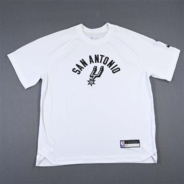Joe Wieskamp - San Antonio Spurs - Game-Issued City Edition Short-Sleeved Shooting Shirt  - 2021-22 NBA Season