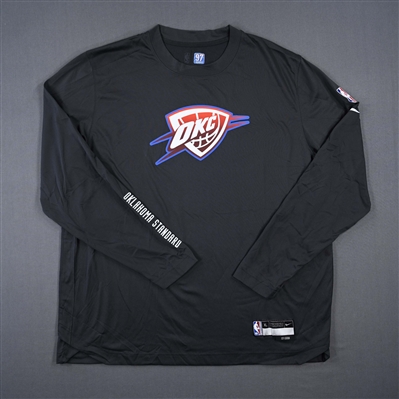 Eugene Omoruyi - Oklahoma City Thunder - Game-Issued City Edition Long-Sleeved Shooting Shirt  - 2022-23 NBA Season